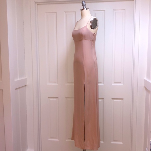 NWT Dusty Rose Stone Cold Fox 100% Silk Slip Dress - 1 (S) - Picture 3 of 10